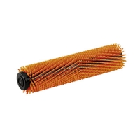 Цилиндрическая щетка профилированная, оранжевая, 400 мм